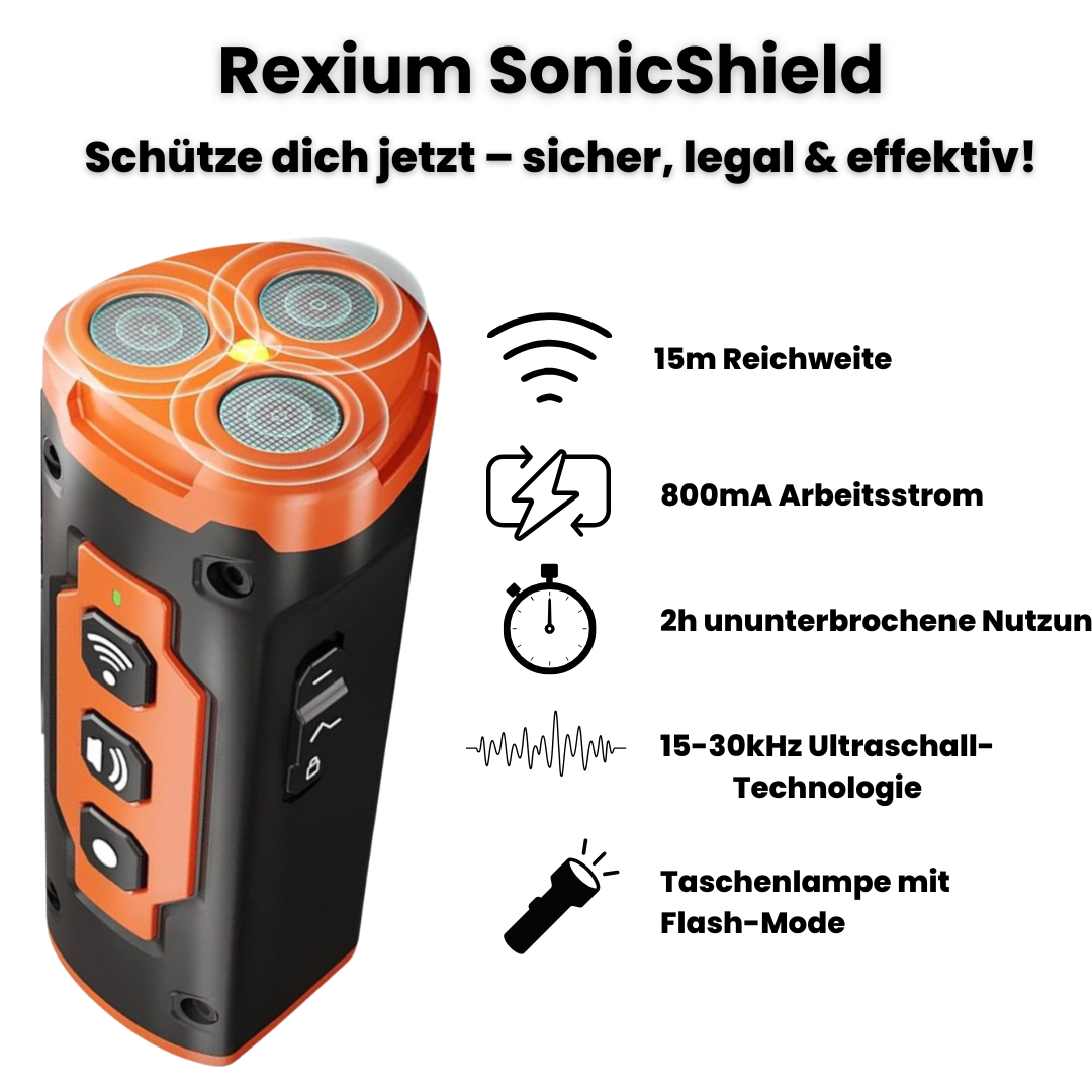 Rexium SonicShield - Ultraschall Hundeabwehr